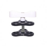 Coiled-Loaded Underwater Photo Light Clamp Black and White Three-Hole Clamp Bracket Compact Stable Grip
