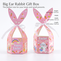 Easter Treat Boxes with Handle, Happy Easter Gift Boxes for Party Favours, Easter Party Boxes for Kids, Easter Candy Boxes