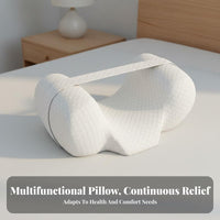 Posture Correction Pillow Memory Foam Roll-Resistant Pillow Ergonomic Design Wellness Product for Post-Surgery Patients, Elderly, Hospital