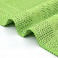 Weave Microfibre Cloth Tea Towels, Highly Absorbent Microfibre Cloth for Glass and Dishes, Reusable Cleaning Tool with Locked Border