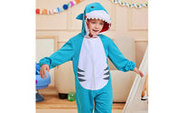 Shark Costume-Piece Costume Soft Hooded Jumpsuit for Kids, Little Ones