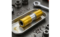 2 Pieces 54 Mm Long Double-Ended Adapter Metal Body Quick Conversion Adapter Ridged Grip Power Drill Socket Converter Machined Surface