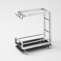 Bathroom Sink Organizer and Drain Rack for General Public, 304 Stainless Steel Tidy Organiser, Versatile Countertop Sponge