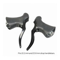 2 Pieces Lightweight Road Bike Brake Lever Grippy Rubber Hoods Aluminum Alloy Brake Lever for Commuting