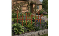3 Pieces Garden Fence with Birds Outdoor Decorative Garden Border Sturdy Landscape Fence with Bird Decoration for Homeowners, Flower Beds