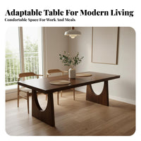 Rectangular Wooden Table Minimalist professional design Desk Modern Design Home Furniture for Remote Workers, Homeowners, Dining Room, Study, Kitchen