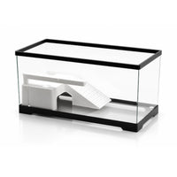 Turtle Tank with Basking Platform Allall-Inclusive Turtle Tank with Filter Reptile Habitat Crystal-Clear Terrarium Easy to Clean