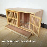 Pigeon Shelter Box Easy to Clean Pigeon Pairing Enclosure Pet Housing Pull-Removable Tray Avian Supplies Rotating Door Bolt