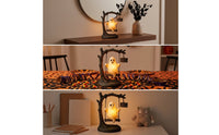 LED specters Figurine with Swing Glowing Halloween Highlight Light Spooky specters Figurine for Decorators, Collectors, Entryway, Bookshelf