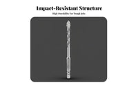 Dry Drilling Capable Four-Blade Concrete Drill Bit Wear-Resistant Serrated Tile Drill Bit Hard Alloy Steel for Homeowners, Maintenance Work