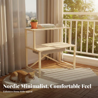 Multi-Layer Design over-the-Litter-Box Shelf Multifunctional Pet Furniture Space-Saving Storage Rack Sturdy Construction for Feline Owners, Apartment Dwellers, Homeowners, Balcony, Living Room, Bedroom, Bathroom