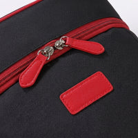 Gift Bag for Vino with Adjustable Shoulder Strap and Top Handle, Oxford Cloth Bottle Carrier for Travel, Handheld Champagne Tote Bag, Pockets