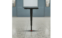 Telescoping Telescopic Folding Stool Compact Stool with T-Shaped Seat Collapsible Portable Standing Seat Foldable for Commuters