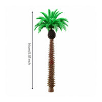 Mixed Sizes Miniature Coconut Tree Realistic Design Miniature Coconut Trees Detailed Craftsmanship Tropical Miniature Scene Trees Long-Lasting for Hobbyists, Dioramas, Fairy Gardens