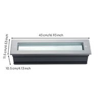 Housing Shell with Lens Window Stainless Steel Underwater Light Housing Recessed for Landscapers, Aquatic Pond