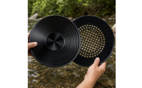 4 Pieces Gold Panning Kit with Hand Tools Essential Metal Pan with Classifier Screen Portable Classifier Screen for Outdoor Prospecting