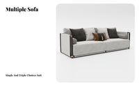 Upholstered Wood Frame Sofa New Chinese design Upholstered Settee with Wood Legs Modern Minimalist Design Reception Seating for Homeowners, Hotel Lobby