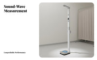 Sound Wave Height and Weight Scale High Precision Electronic Height Weight Machine Large Digital Display Digital BMI Scale with Stadiometer