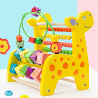 Wooden Deer with Bead Maze Educational Bead Maze Hands-on for Classroom