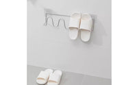 Wall Mounted Slipper Rack Drill Hanging Slipper Organizer Space-Saving Wall Mounted Shoe Rack for Washroom, Entryway, Closet