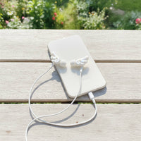 Angel Wing Earphone Decorations Cute Earbud Decorations with Wings Wired Earphone Accessory 3D Sculpted for Teens, Photoshoots