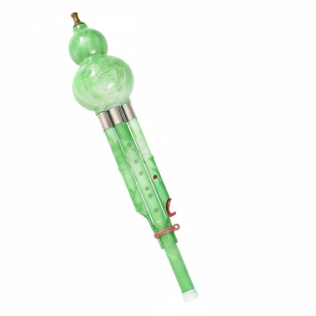 Gourd Flute Chinese Hulusi Detachable Design 7 Hole Cucurbit Flute Chinese Gourd Pipe for Beginners, Kids