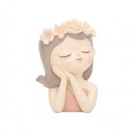 Girl Head Planter Ideal Gift Human Face Flower Pot Multi-Purpose Use for Desktop