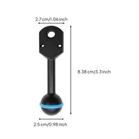 Long-Lasting Aluminum Alloy Ball Head to YS Adapter Corrosion-Resistant Dive Light Arm Joint 360-Degree Rotation for Divers