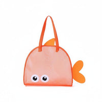 Large Capacity Beach Bag Lightweight Cartoon Mesh Tote Quick-Dry Mesh Beach Bag Breathable for Travel, Vacation