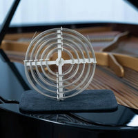 Central Hub Piano String Winder Hooked Arms Piano Winding Tool Metal Cross-Shaped Winding Tool