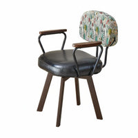 Ergonomic Design Patterned Backrest Task Chair Long-Session Comfort Swivel Seat Support Office Furniture Easy Assembly for Students, Adults, Women, Study Room, Bedroom, Vanity Table