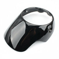Headlight Cowl Cover Glossy Finish Black Headlight Fairing Visor for Street Riding