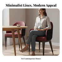 Modern Design Upholstered Shell Chair Minimalist design Seating Furniture Soft Upholstery arcd rearrest for Homeowners, Interior Designers, Business Owners