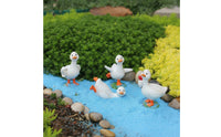4 Pieces Resin Duck Ornaments Cute Poses Resin Duck Figurines Versatile Decor Fairy Garden Accessory for DIY Enthusiasts, Desktop