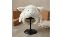 Soft Sheep Head Cover Photo Prop Lamb Ear Headband White