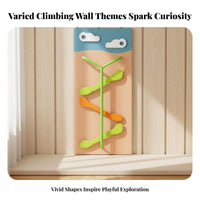 Kids Climbing Wall Early Education Indoor Sensory Climbing Panel and Stable Childrens Wall Mounted Gym for Children, Kindergarten, Home, Playroom