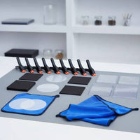 18 Pieces Card Cleaner Set Easy to Card Maintenance Straightening Kit Collector Gift Collection Accessories for Collectors