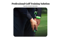 2-in-1 Design Golf Swing Coach Instant Feedback Golf Grip Training Aid Indoor Outdoor Use for Beginners, Driving Range