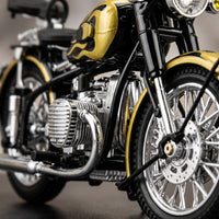 Alloy Motorcycle Model Interactive Retro Motorcycle Model Mini for Adults, Office