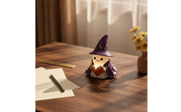 Wizard Night Reading Book Lamp Powered specters Statue with Glowing Book Tabletop Decorative Figure for Bedside Table