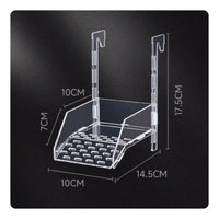 Transparent Design Acrylic Turtle Basking Platform Easy to Clean Hanging Turtle Basking Platform Multi-Functional Tortoise Climbing Ladder High Guardrails for Deep Water Tanks, Aquariums, Terrariums