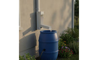 Rainwater Diverter with Outlet Spout Rectangular Downspout Diverter Hardware for Backyard