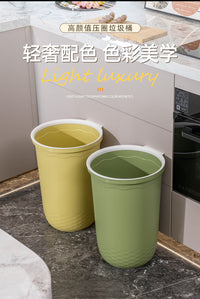 垃圾桶厨房专用超大容量家用2024新款餐饮商用户外厨余收纳桶大号 18L棕丨口径28cm*高32cm（买2送垃圾袋）