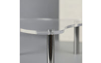 Clear Acrylic Display Stand Transparent Cloud Display Stand Multi Function Riser Shelf Minimalist for Party Planners, Collectors, Bakers, Dessert Tables, Birthday Parties, Weddings, Exhibitions