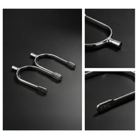 Polished Stainless Steel Spur with Strap Compact Equestrian Spur with Strap for Riders, Equestrians