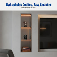 Bathroom Niche Shelf, Stainless Steel Built-In Storage Rack, Metal Finish Shower Organizer