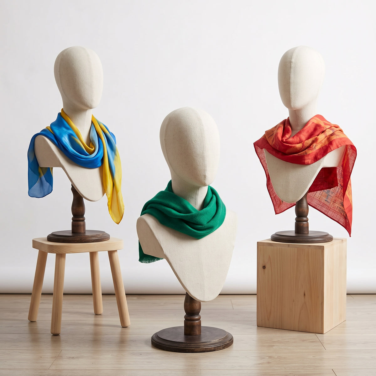 Mannequin Head Display Stand for Wigs, Scarves, and Jewelry