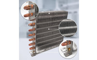 Finned Refrigerator Condenser Coil Copper Condenser with Aluminum Fins Compact Heat Exchanger Easy to Install for Technicians