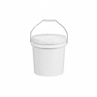 PP Bucket  Reinforced Bucket with Handle and Lid Pail with Lid for Workshop