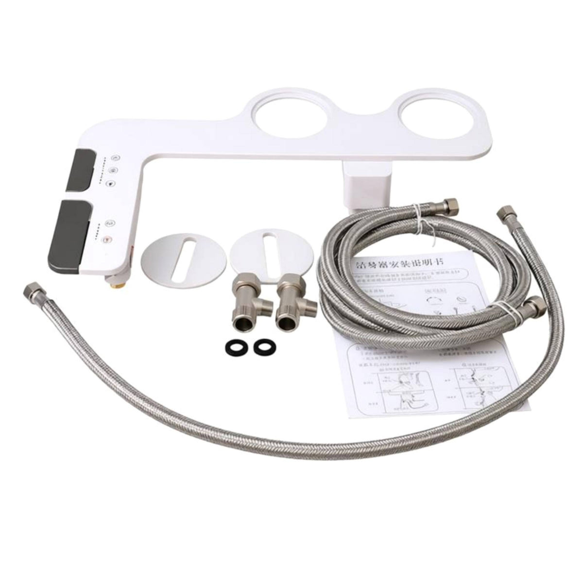 Non-Electric Bidet Attachment Gunmetal Gray for Home